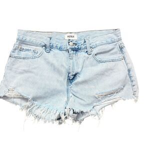 Pistola Designer Denim Distressed Shorts